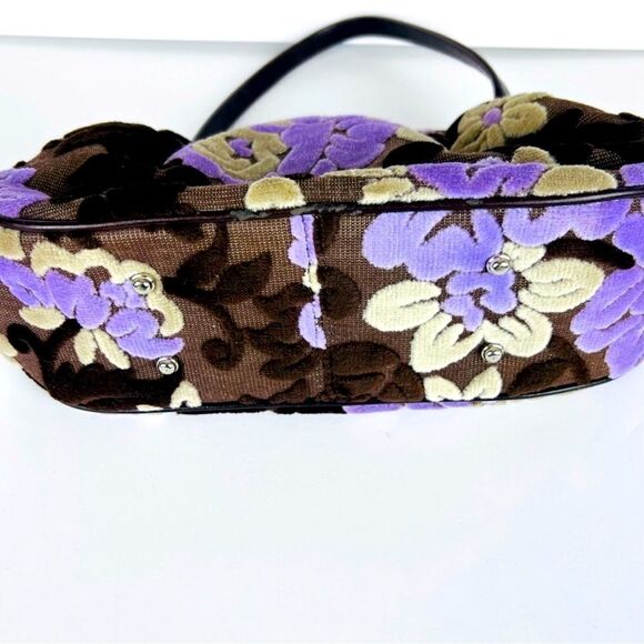 Rare Vintage Bag Purse Glenda Gies Floral Chenille Tapestry Kisslock Handbag - Picture 4 of 9